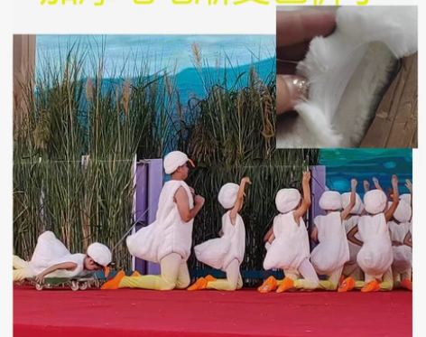 儿童舞蹈服小鸭小鹅这是我家演出服幼儿园鹅表...