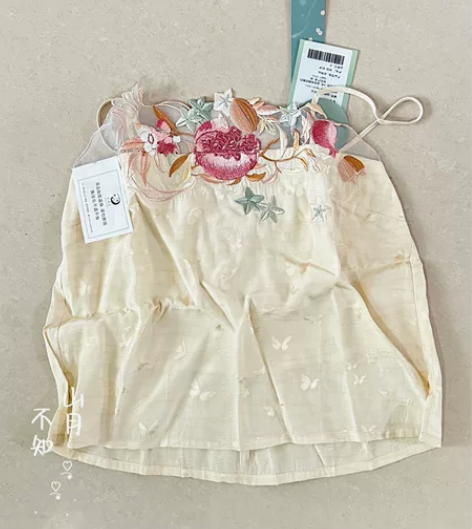 【现货】七月夕 缤纷果味 绣花合领长衫暗纹...