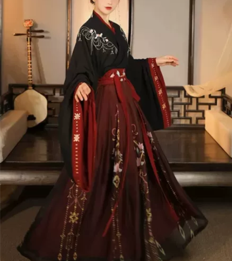 晋制汉服  红黑色汉服 全新带吊牌s码 非...