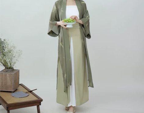 柒邑原创汉服女宋制【兰亭序】长干寺对襟改良...