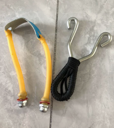 全新老式橡皮筋弹弓高弹力弹弓反曲弹弓怀旧玩...