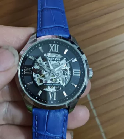 Rarone雷诺手表男镂空机械表，原装正品...