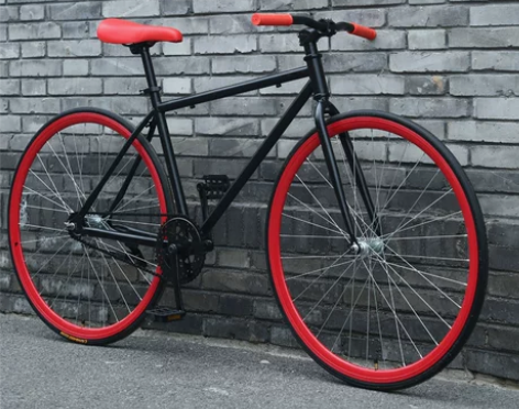 ?死飞自行车固齿倒刹青少年中学生男女单车活...