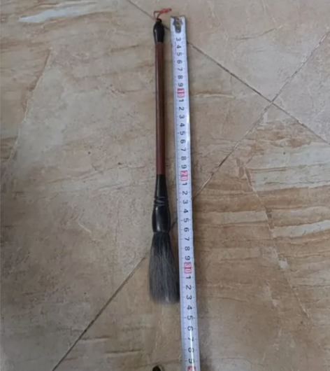 周有发制老毛笔。…………。两支周有发羊豪老...