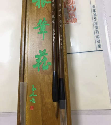 小楷纯狼，纯羊毛笔 国根笔庄，买多了分享部...