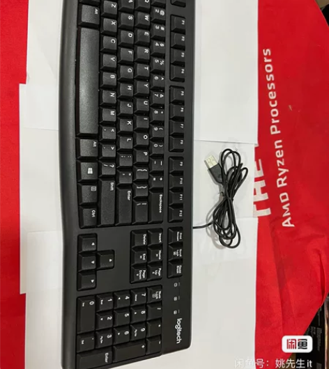 罗技K120有线键盘，原装正品，键盘字母清...