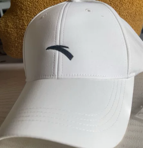 安踏帽子男女夏季新款白色户外时尚透气棒球帽...