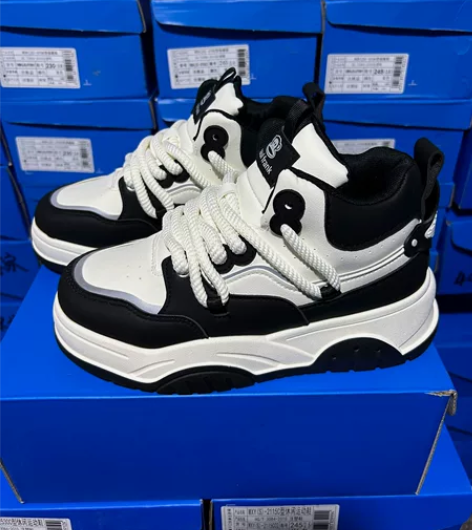 Paul frank大嘴猴新款时尚拼色高帮...