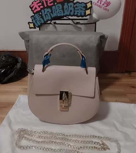 全新未拆封头层牛皮链条包小猪包大牌真皮女包