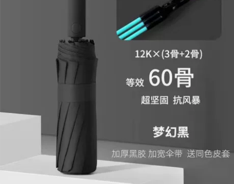 【60骨*全自动雨伞】*推荐的爆款雨伞全新...