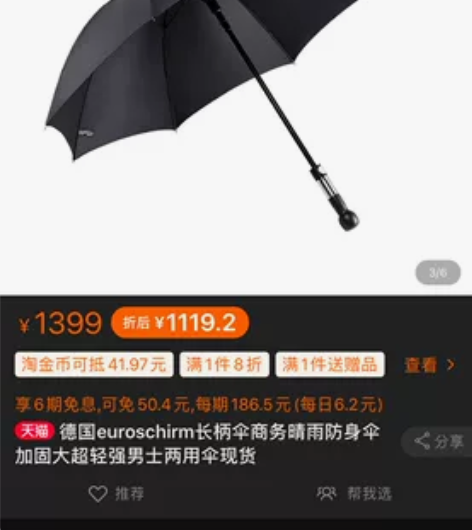 全新专柜正品，德国进口风暴伞eurosch...