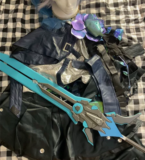 花木兰默契交锋cos服 m码,有衣服毛大剑...