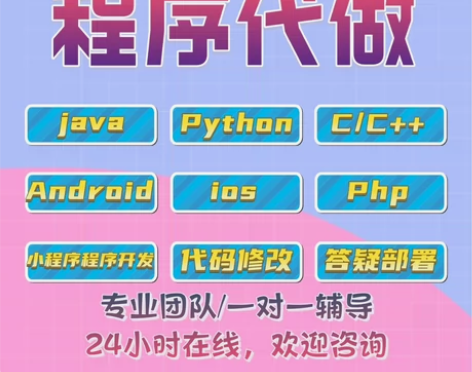 计算机编程设计，项目开发、C语言、Java...