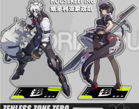 绝区零周边同人亚克力大立牌艾莲乔妮可安比冯...