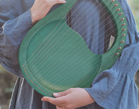 小竖琴19弦便携式莱雅琴男女初学者16弦小...