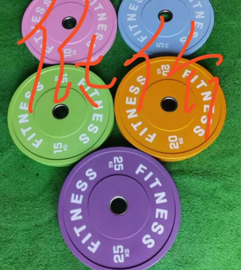 出全新马卡龙杠铃片全网最低价适用于健身房和...