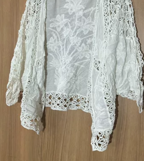 沙滩罩衫配吊带裙子超仙防晒衣小披肩外搭薄款...