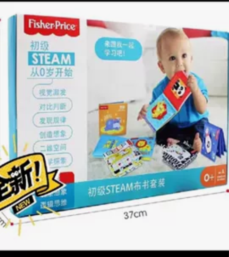 FIsherPrice 初级STEAM布书...