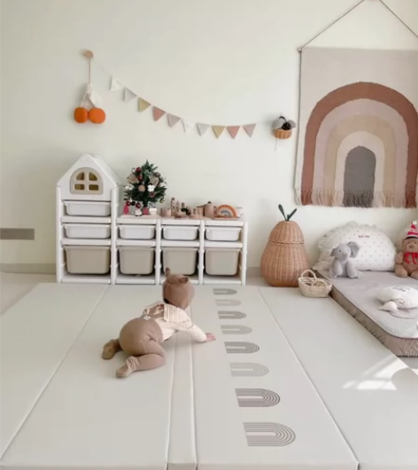 【全新无暇，现货包邮】现货，贝易爬爬垫4c...