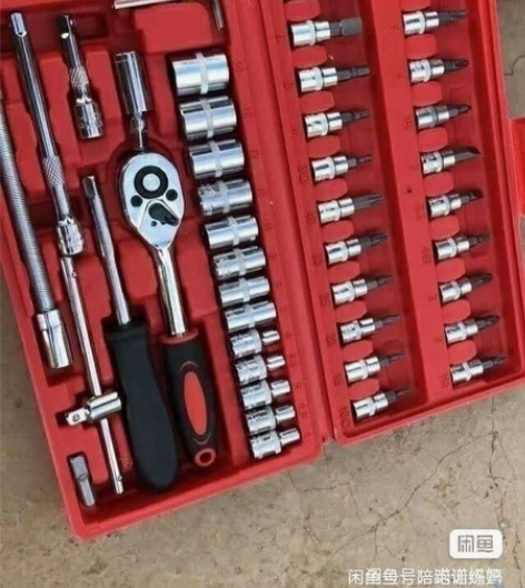 【全新处理】46件套工具套装汽车维修组合棘...
