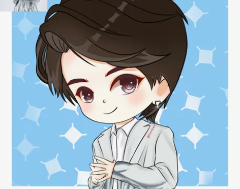 Q版手绘头像画卡通真人照片转漫画头像定制情...