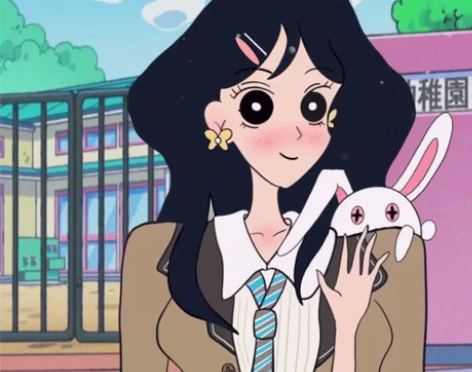 蜡笔小新风格。手绘头像定制。萌版情侣头像。...