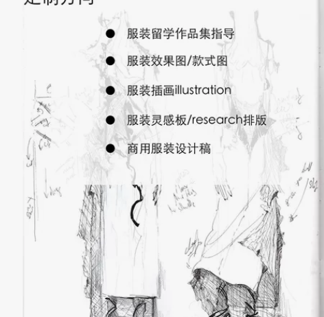 服装效果图/款式图定制 留学作品集定制 商...