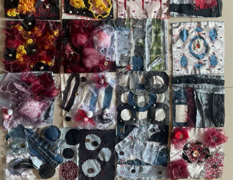 【20x20cm】面料改造，面料再造，服装...