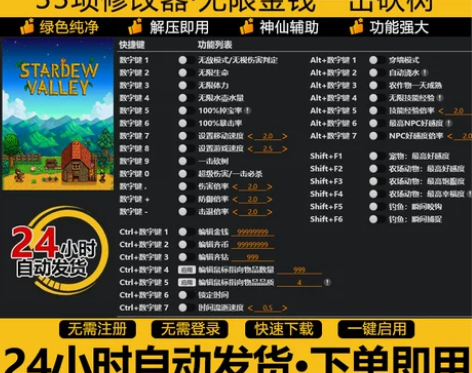 【自动发货永久使用】最新版星露谷物语修改器...