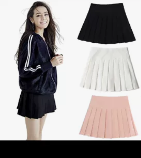 胖mm半身裙防走春光2022款女高腰大码学...