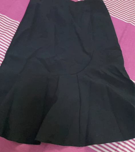 女士黑色一步裙鱼尾裙m码 全新