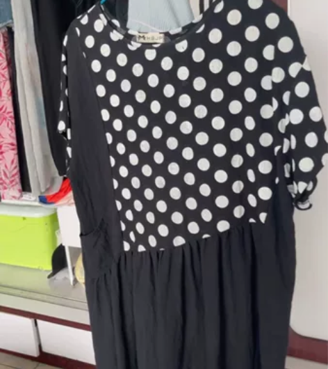 棉麻阔型休闲裙子，能穿到140 50斤，田...