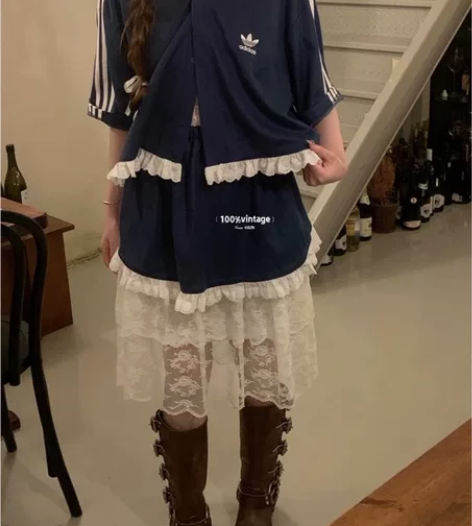 出100%vintage买的阿迪达斯套装 ...
