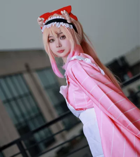 小林家的龙女仆 托尔女仆cos服+假发+木...