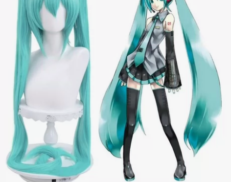 初音未来假发 梅花千本樱 雪初音100CM...
