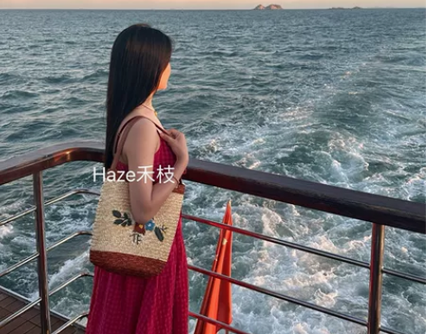 Haze禾枝《树莓甜心》港风红色格子吊带连...