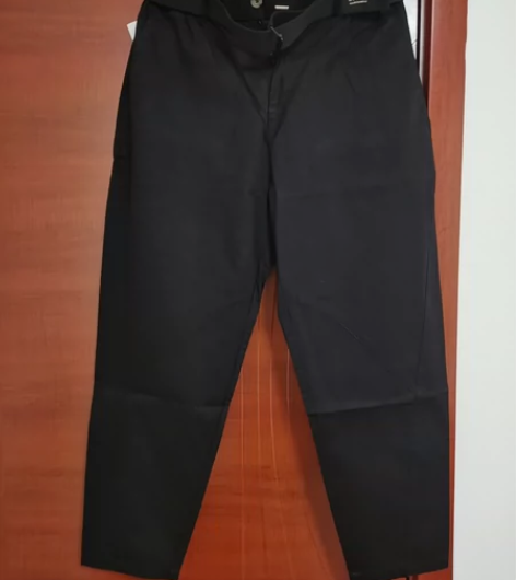 全新!带吊牌!新款男士百搭纯棉黑色休闲裤,...