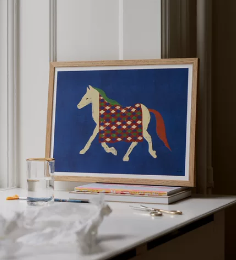 小众画装饰画Plakát Horse St...
