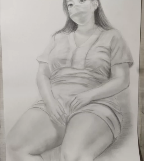 素描美女画4K37x52，无框 感兴趣的话...