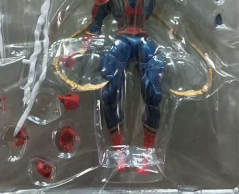 包邮SHF 钢铁蜘蛛侠  手臂关节短有点松...