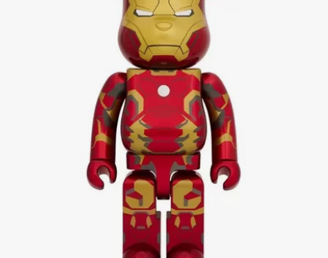 BEARBRICK 1000% 漫威 钢铁...