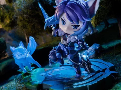 王者荣耀李白-千年之狐皮肤q版手办，全新雪...