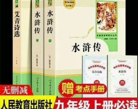 2024九年级上册必读艾青诗选水浒传上下册...