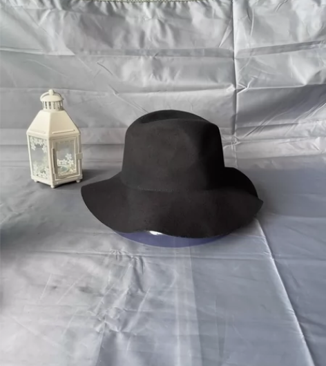 vintage 复古英伦风羊毛礼帽，100...