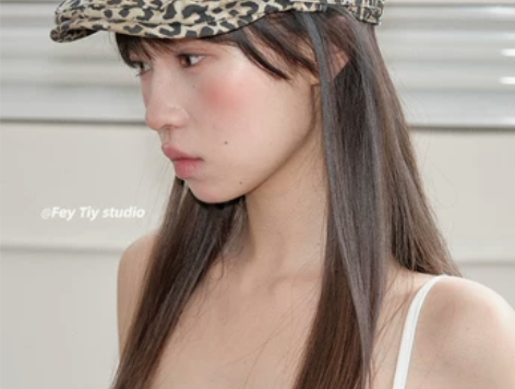 ?feytiy 豹纹前进帽时髦单品春夏个性...