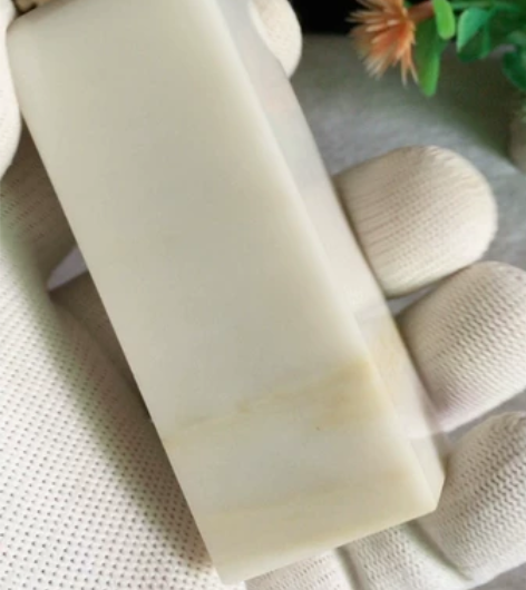 精品玉石印章白玉方章印章料章胚摆件批发放漏...