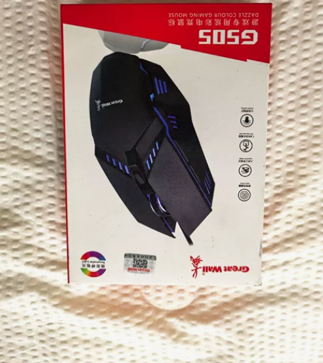 长城G505有线鼠标游戏电竞炫彩男生usb...