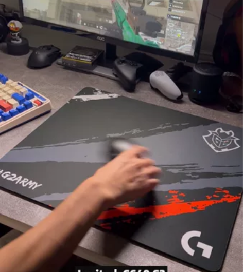 罗技g640 g2战队款鼠标垫 大号中号 ...