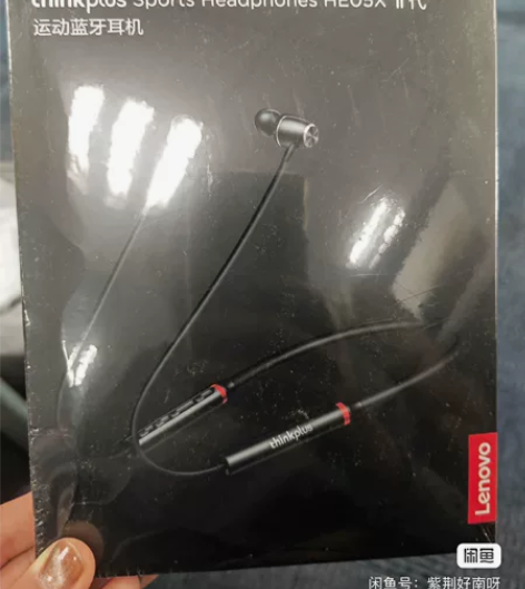 联想运动耳机he05x二代，黑色，全新未拆...