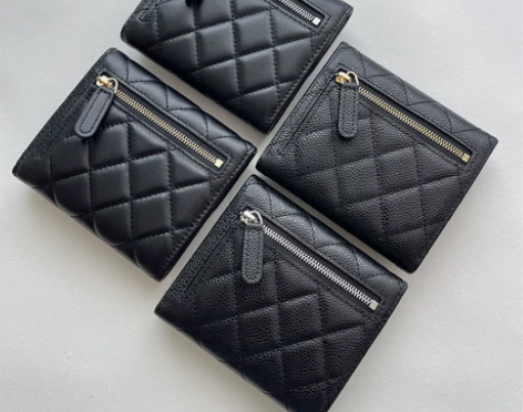 经典好物!高级感羊皮鱼子酱牛皮女士小香风三...